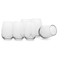 57 Cl Pasabahce Amber Bicchiere Vino Rosso In Vetro Set 6 Pezzi