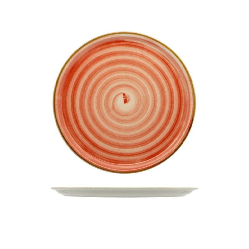 33 Cm Saturnia Circus Piatto Pizza In Porcellana Set 6 Pz
