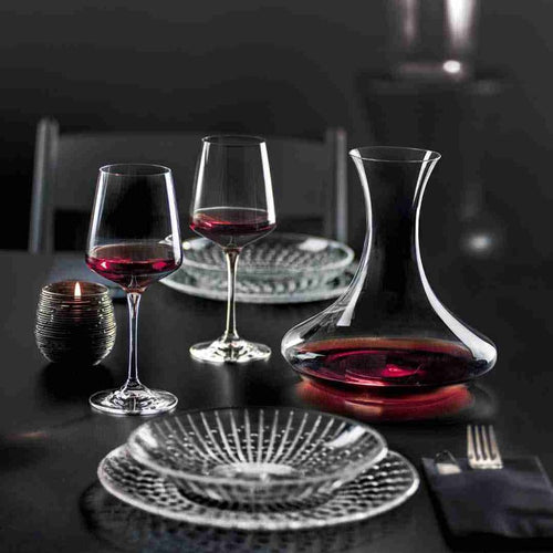 Rcr Aria Set Calici E Decanter In Vetro Set 3 Pezzi