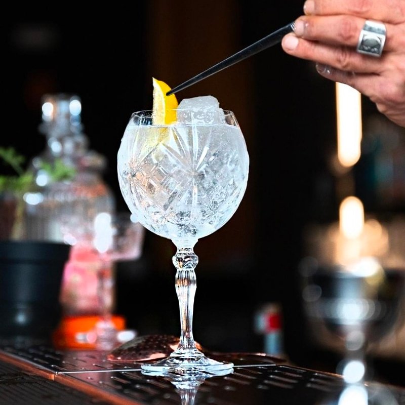 65 Cl Rcr Melodia Calice Gin Tonic In Vetro Set 6 Pezzi