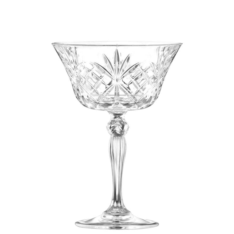 26 Cl Rcr Melodia Coppa Champagne In Vetro Set 6 Pezzi