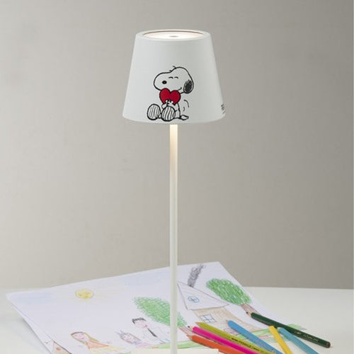 38 Cm Zafferano Poldina X Peanuts Lampada Da Tavolo