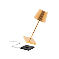 30 Cm Zafferano Poldina Mini Lampada Da Tavolo