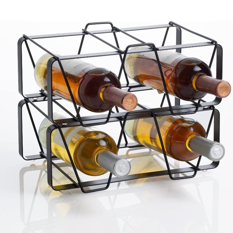 Tomasucci Cin Cantinetta Portabottiglie Per 2 Bottiglie Modulare In Acciaio Inox