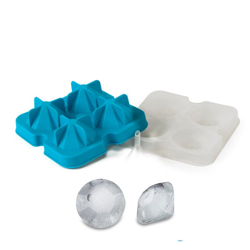 4 Forme Ilsa Mixage Stampo Diamanti Ghiaccio In Silicone