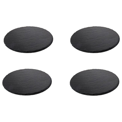 10 Cm Ilsa Sottobicchieri In Ardesia Set 4 Pz