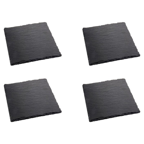 10X10 Cm Ilsa Sottobicchieri In Ardesia Set 4 Pz