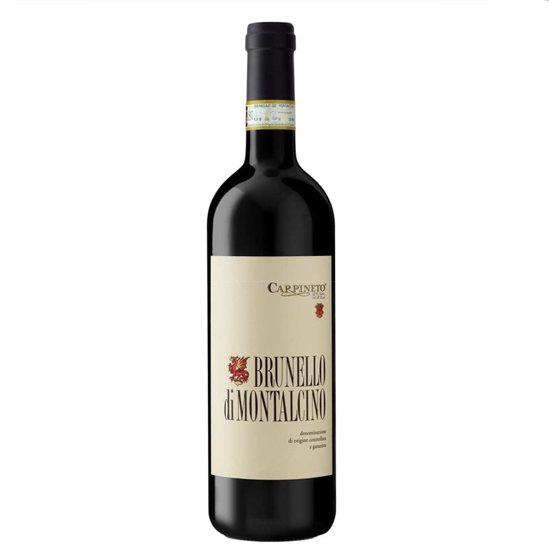 Brunello di Montalcino DOCG 2019 Carpineto + 6 Calici Vino Rosso InAlto Uno 56 cl