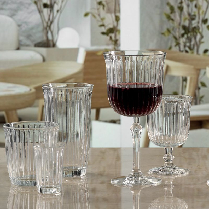 28 Cl Pasabahce Joy Bicchiere Acqua In Vetro Set 4 Pezzi