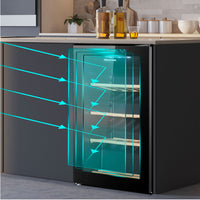 47 6 X 44 8 X H 84 2 Cm Hisense Cantinetta Portabottiglie 30 Bottiglie