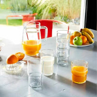 22 Cl Arcoroc Log Bicchiere Bibita In Vetro Set 6 Pezzi