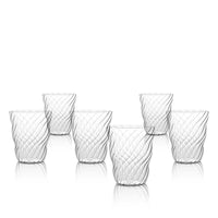 37 Cl Italesse Twist Bicchiere Acqua In Vetro Borosilicato Set 6 Pezzi