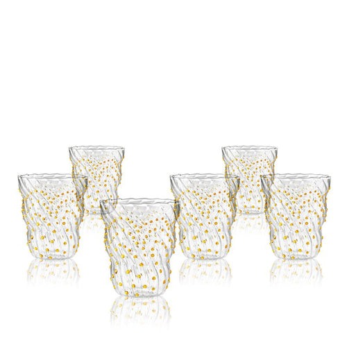 37 Cl Italesse Twist Pua Bicchiere Acqua In Vetro Borosilicato Set 6 Pezzi