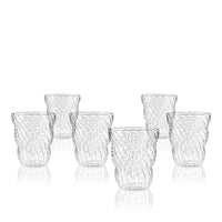 37 Cl Italesse Twist Pua Bicchiere Acqua In Vetro Borosilicato Set 6 Pezzi