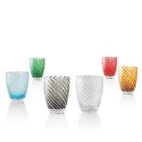 38 Cl Italesse Vertigo Bicchiere Acqua In Vetro Set 6 Pezzi