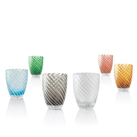 38 Cl Italesse Vertigo Bicchiere Acqua In Vetro Set 6 Pezzi