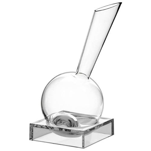 150 cl - Italesse Vinocchio Decanter Vino In Vetro Cristallino Con Base Acrilica Trasparente