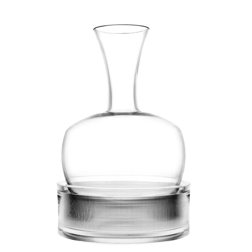 170 cl - Italesse Alavin Decanter Vino In Vetro Cristallino Con Base e Stopper AcrilicoTrasparente