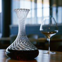 150 cl - Italesse Vertigo Decanter Vino In Vetro Cristallino Con Stopper AcrilicoTrasparente
