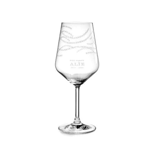 53 Cl Vdglass Alie 10 Annate Calice Vino In Vetro Serigrafato Set 6 Pz