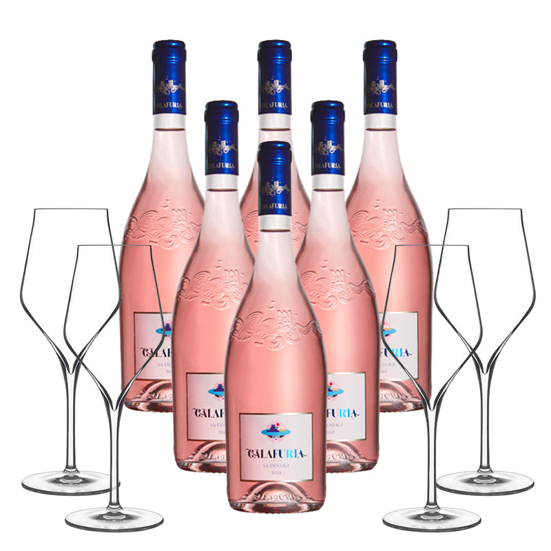 Tormaresca Salento Igt 2023 Cantina Tormaresca Set 6 Bottiglie 6 Calici