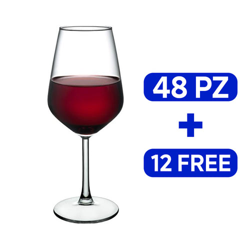 49 Cl Pasabahce Allegra Calice Vino Rosso Cabernet In Vetro Set 60 Pezzi