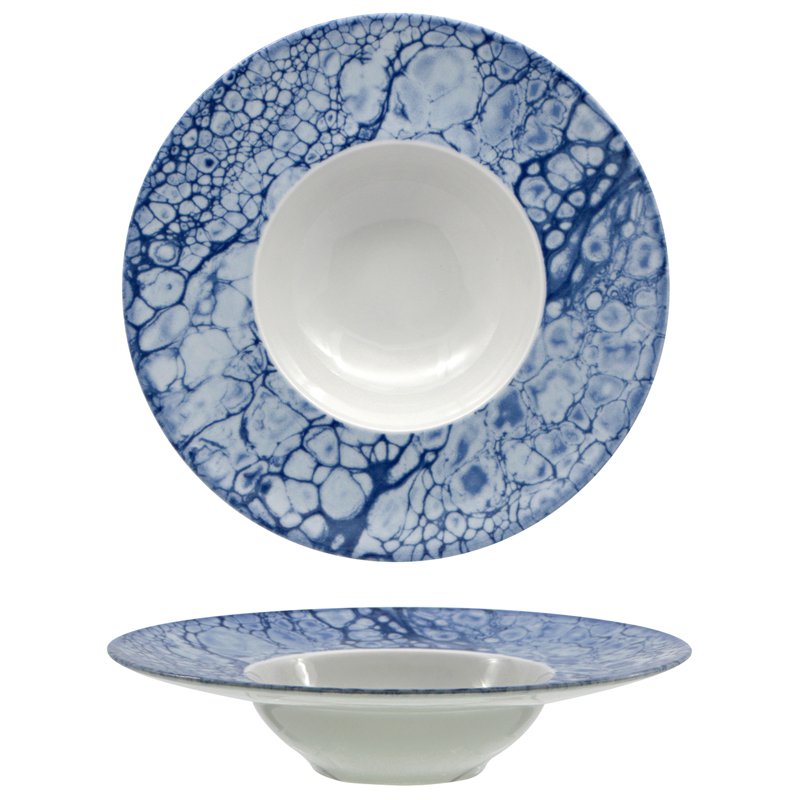 27 5 Cm Saturnia Bubble Piatto Fondo In Porcellana Set 6 Pz