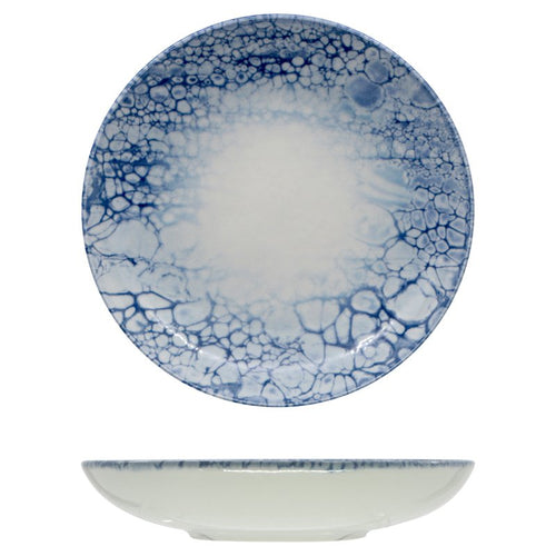 22 Cm Saturnia Bubble Piatto Fondo In Porcellana Set 12 Pz