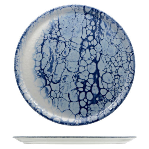 33 Cm Saturnia Bubble Piatto Pizza In Porcellana Set 6 Pz