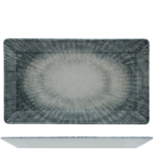 29X17 5 Cm Saturnia Space Piatto Vassoio Rettangolare In Porcellana Set 6 Pz