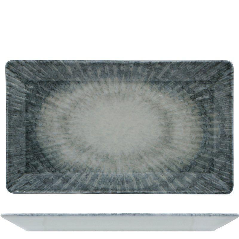 29X17 5 Cm Saturnia Space Piatto Vassoio Rettangolare In Porcellana Set 6 Pz