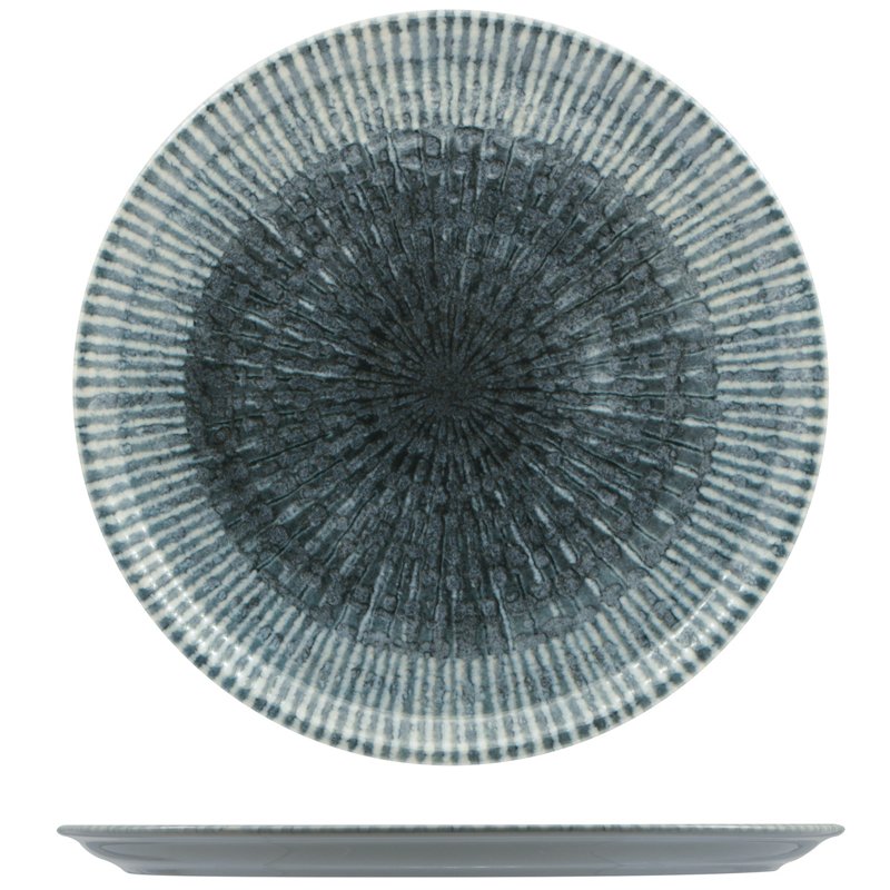 33 Cm Saturnia Space Piatto Pizza In Porcellana Set 6 Pz