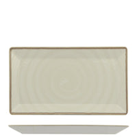 26X15 Cm Saturnia Vortex Piatto Vassoio Rettangolare In Porcellana Set 10 Pz