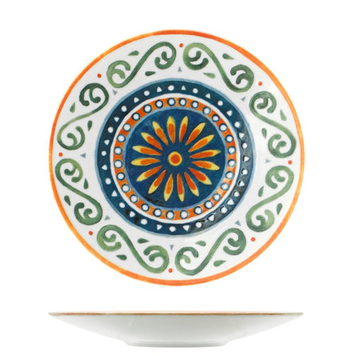 28 Cm Saturnia Capri Piatto Fondo In Porcellana Set 6 Pz