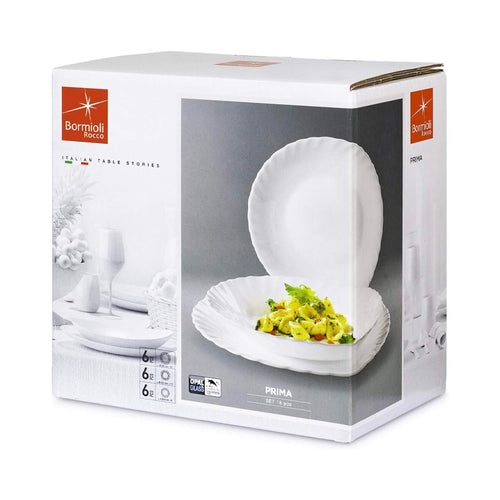 Bormioli Rocco Prima Servizio Piatti In Vetro Set 18 Pz