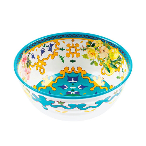 22 Cm Guzzini Flower And Lemon Coppa In Melamina Set 2 Pz