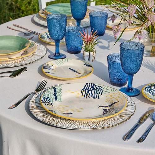 Tognana Vela Antigua Servizio Piatti In Stoneware Set 18 Pz