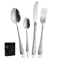 Abert Tattoo Servizio Posate In Acciaio Inox Set 24 Pz
