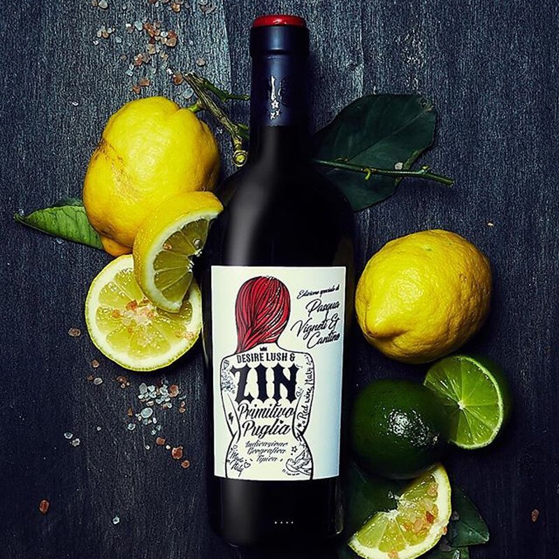Desire Lush And Zin Primitivo Puglia Igt 2023 Cantine Pasqua