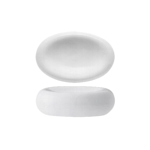 15X10 Cm Stone Piatto Presentazione Ovale In Porcellana Set 6 Pz