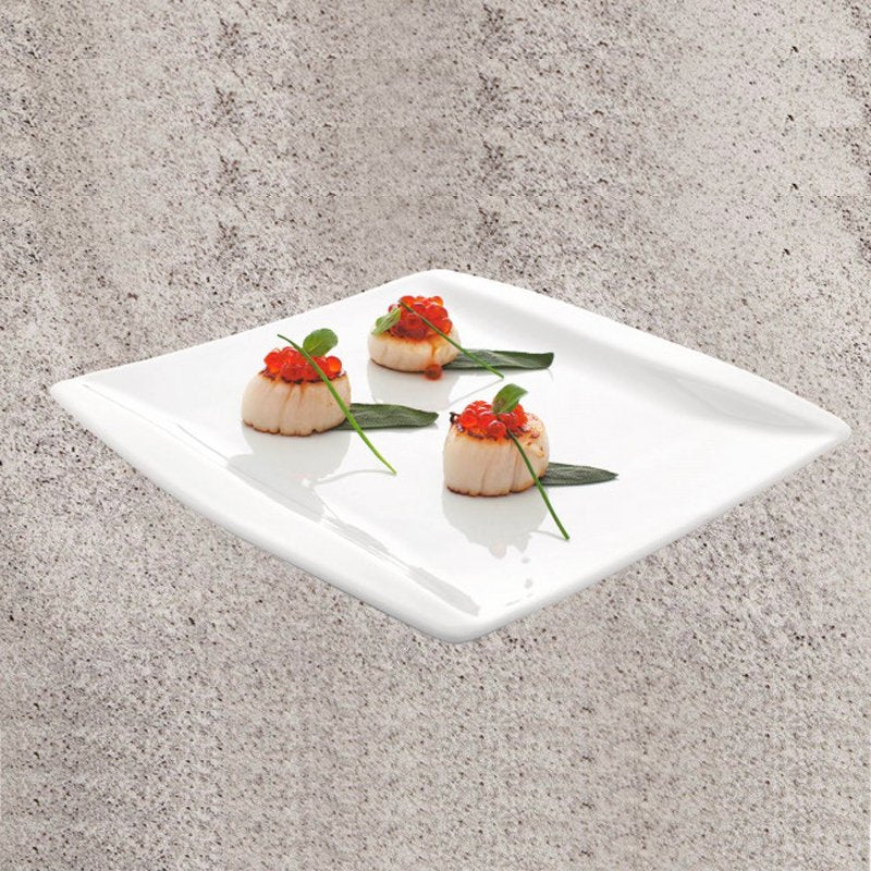 24X24 Cm Gural Porselen Napoli Piatto Piano In Porcellana Set 12 Pz