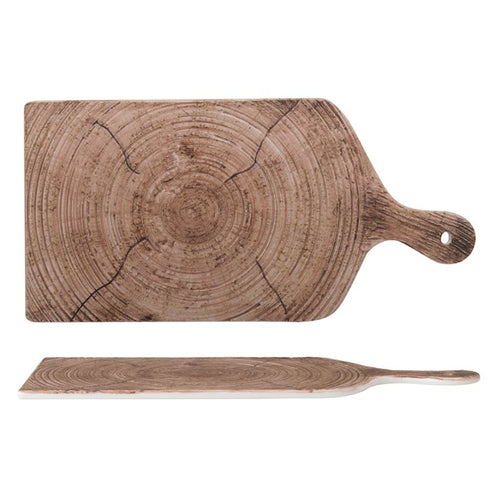 Tagliere Rettangolare In Porcellana Effetto Legno Set 4 Pz