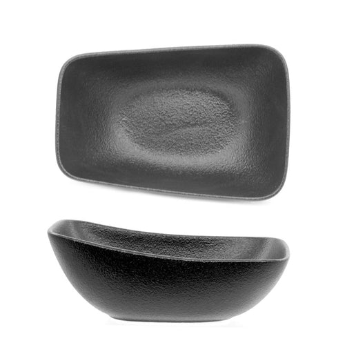 Ariane Black Dazzle Coppa Rettangolare In Porcellana Set 6 Pz