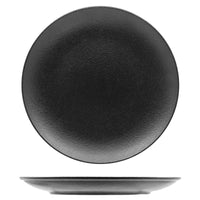 27 Cm Ariane Black Dazzle Piatto Piano In Porcellana Set 6 Pz