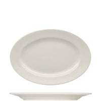 28 Cm Ariane Prime Piatto Vassoio Ovale In Porcellana Set 12 Pz