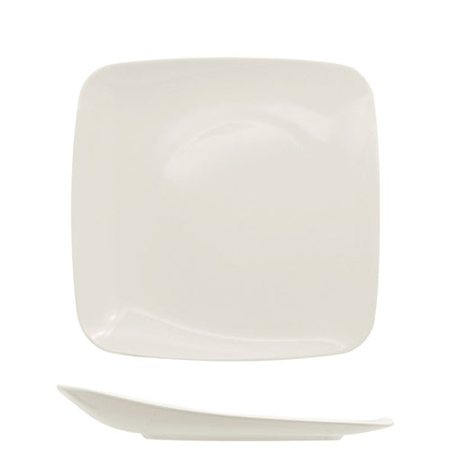 15X15 Cm Ariane Vital Square Piatto Piano In Porcellana Set 12 Pz