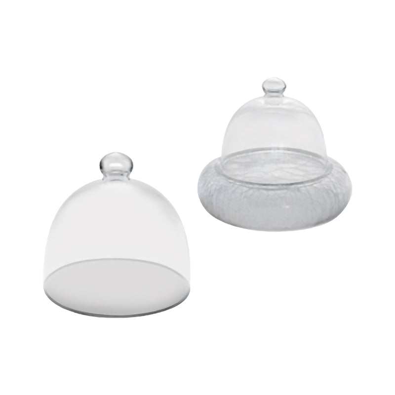 16 Cm Crackle Cloche In Vetro