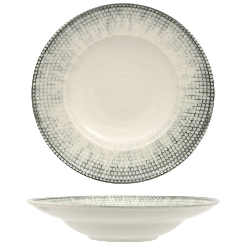 27 Cm Kutahya Porselen Oregon Piatto Pasta In Porcellana Set 6 Pz