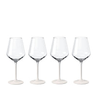 47 cl - Villeroy & Boch Manufacture Rock Blanc Calice Vino Rosso In Vetro Cristallino - Set 4 Pz