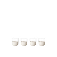 4 cl - Villeroy & Boch Manufacture Rock Blanc Bicchierino Shot In Vetro Cristallino - Set 4 Pz